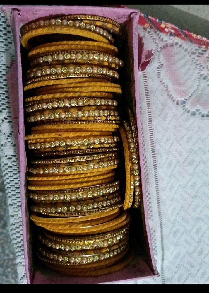 New Yellow Bangles Set