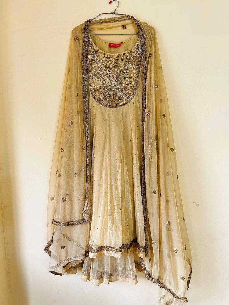 Beige Anarkali For Sarah!