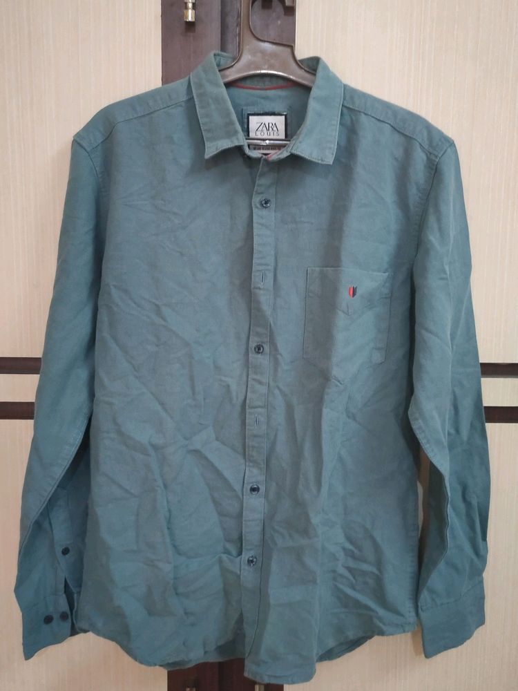 Premium Sea Green Shirt Zara