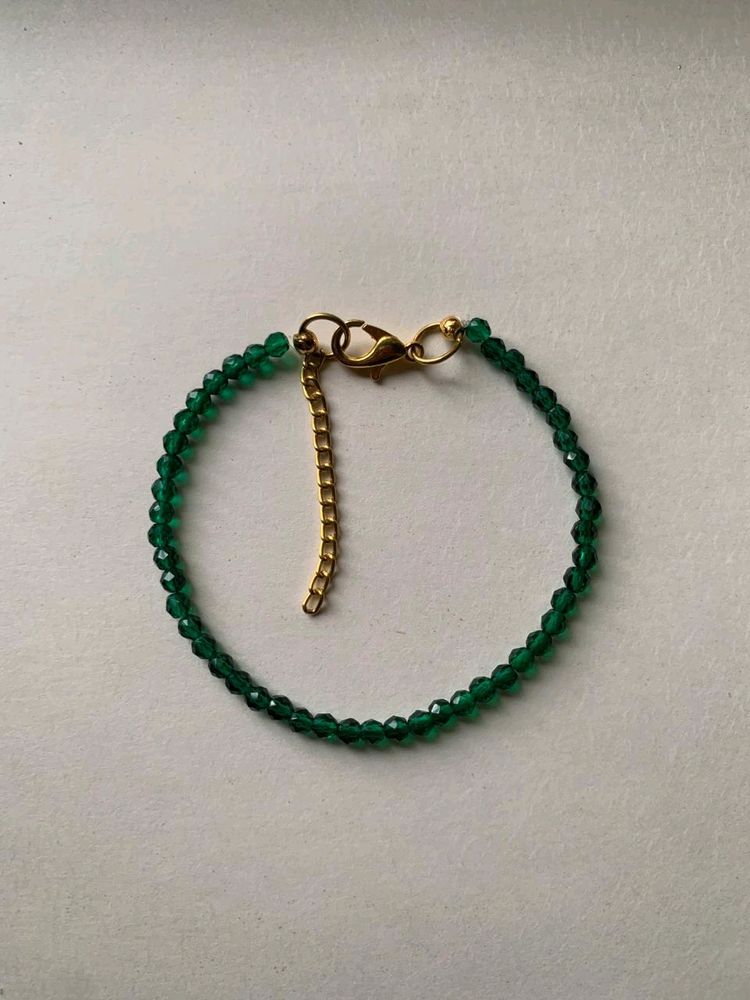 Dark Green Crystal Bracelet