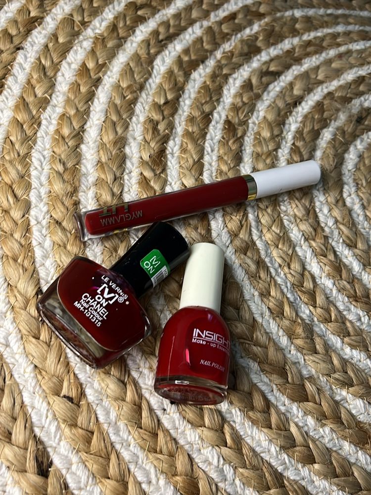 Matt Lipstick Nail paint