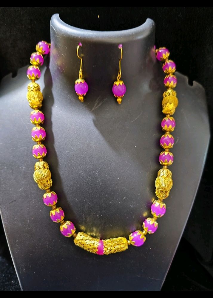 PINK NECKLACE SET