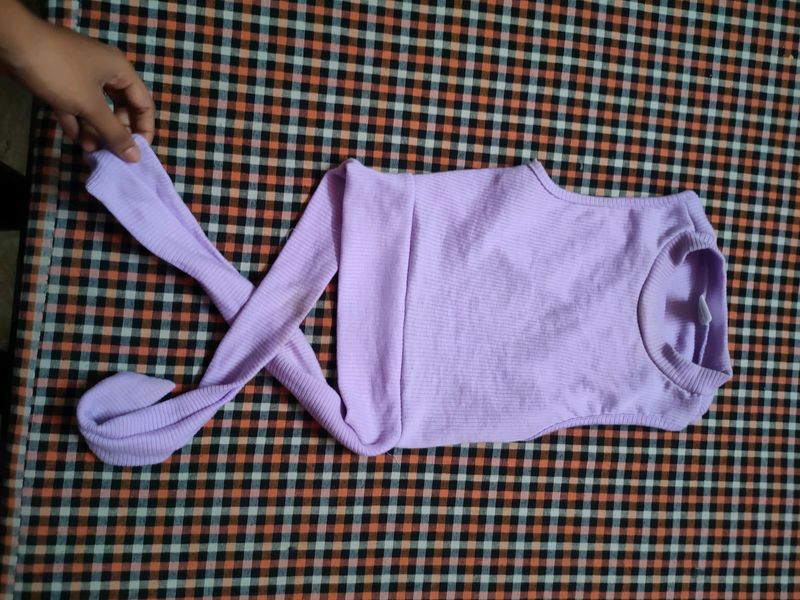 SSS Lavender Colour Crop Top