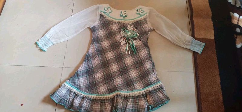 frozen colour frock for kids