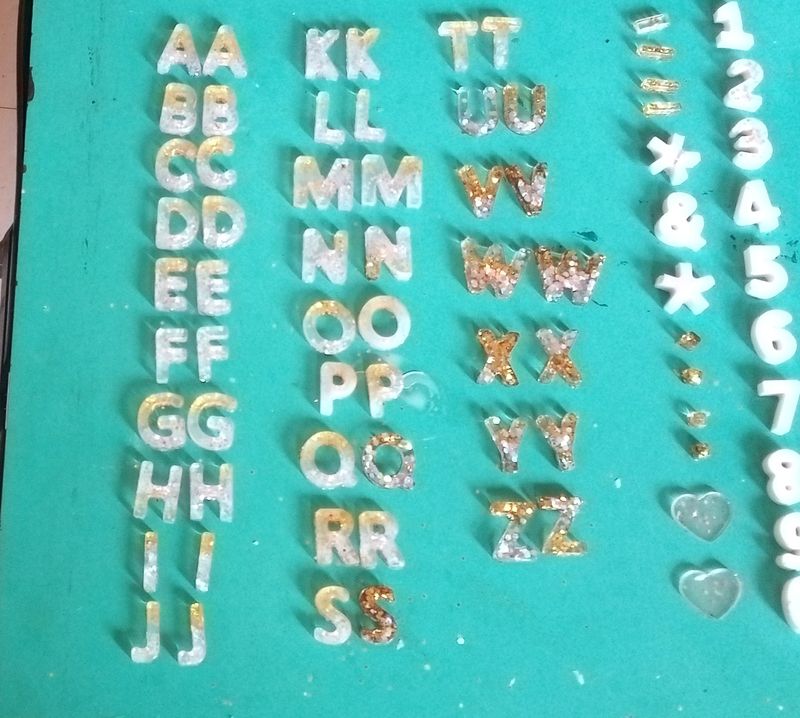 Resin Alphabet A To Z With Numbers