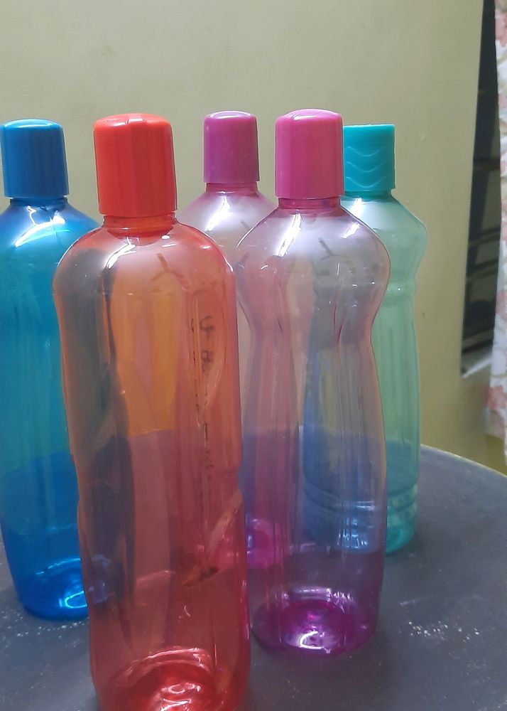 5 Assorted Colours Water Bottles