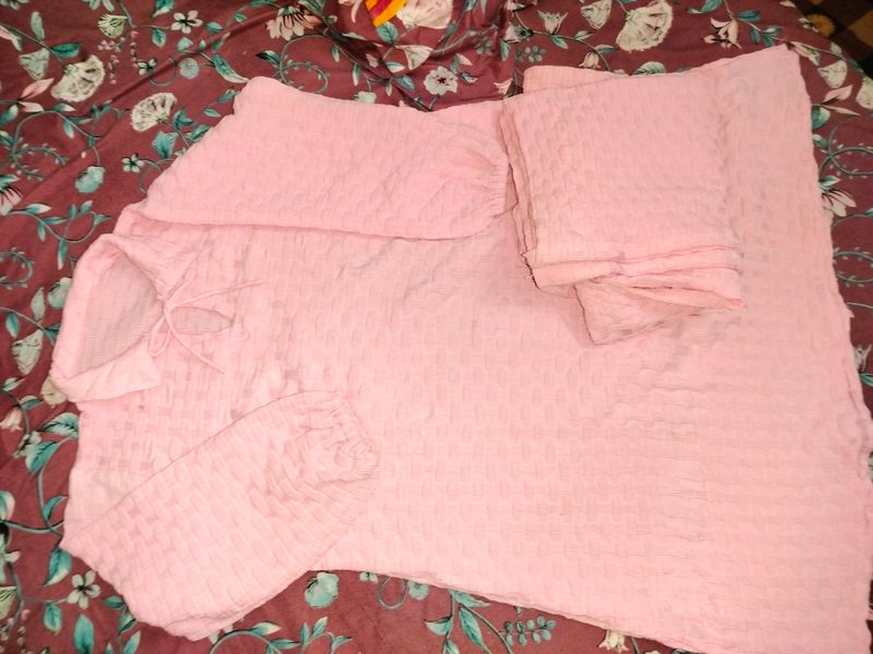 Pink Co- Ord Set For Kids