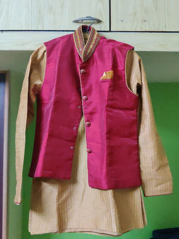 Boys Kurta For Party Wear (Over Coat Model)