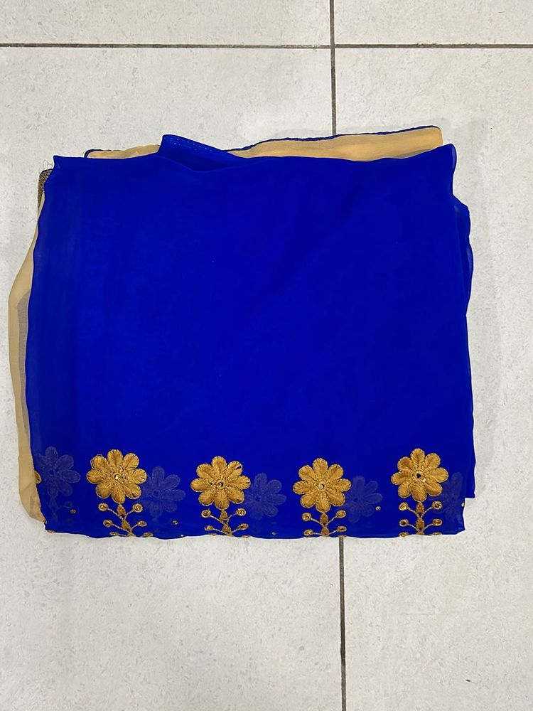 ROYAL BLUE COLOUR WOMEN SAREE