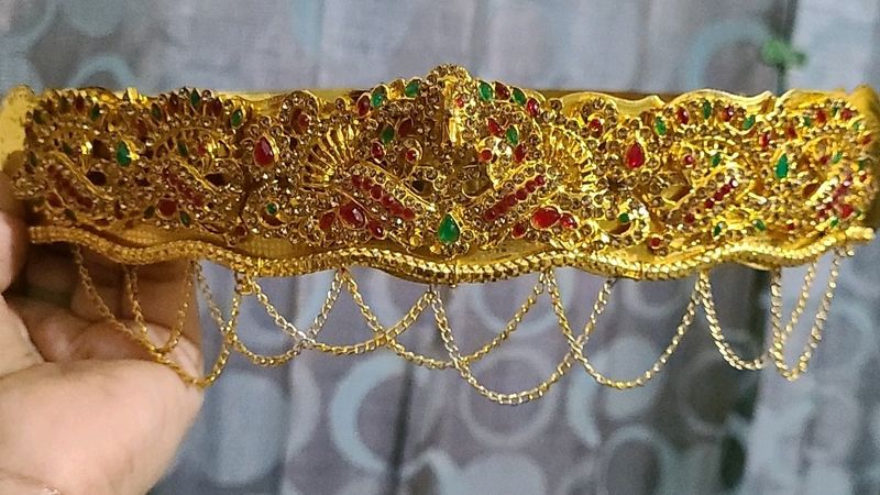 Beautiful Gold Plated Ethnic Hip Belt