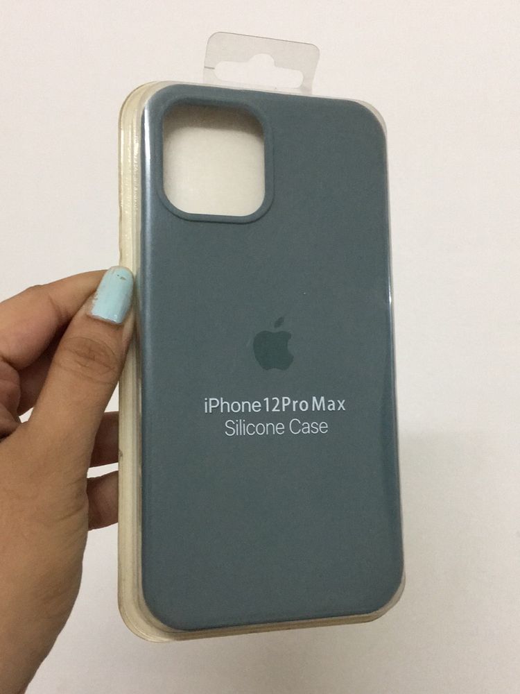 IPhone12ProMax Teal Green Silicone Cover