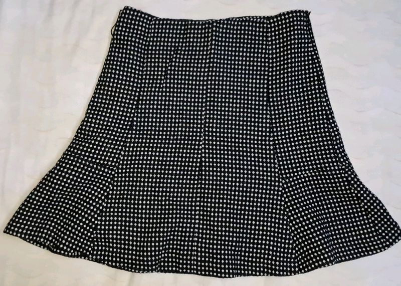 Flare Mini Skirt  (Polka Dot)