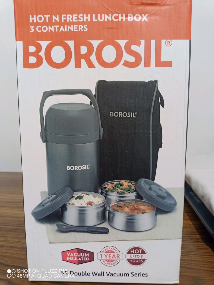 🆕💯 Borosil Hot & Fresh Lunch Box 3 Container