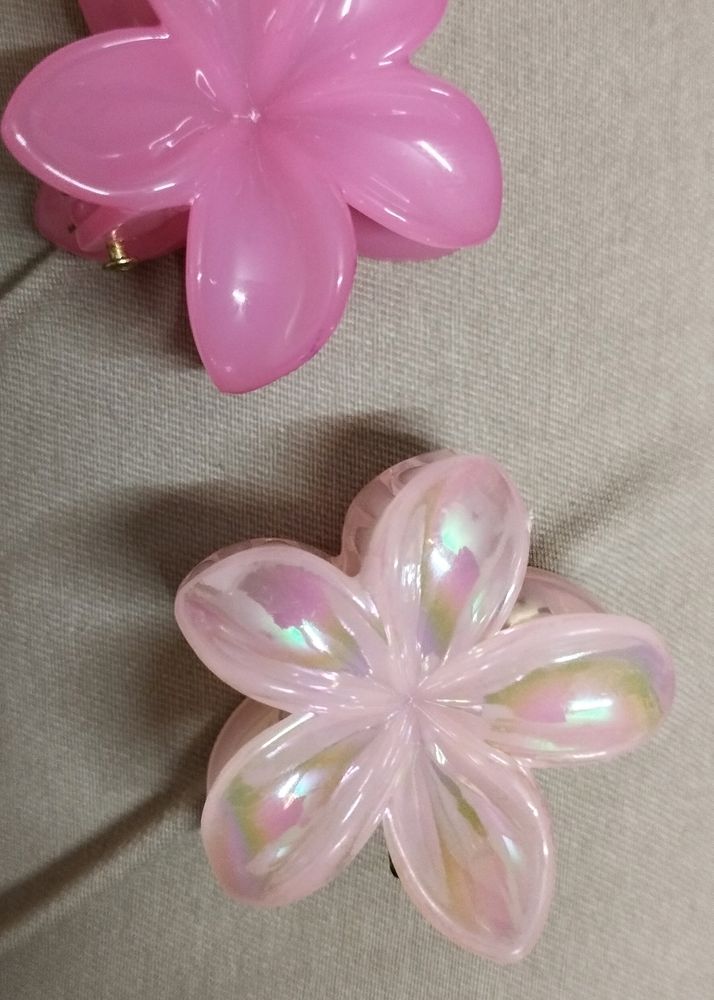 Small Flower Claw Clip, Combo Of 2