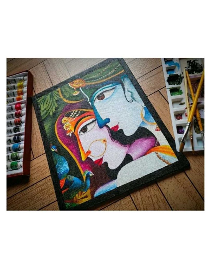 Beautiful Handmade Radha Krishna Painting 🎨🩷🙏🏼