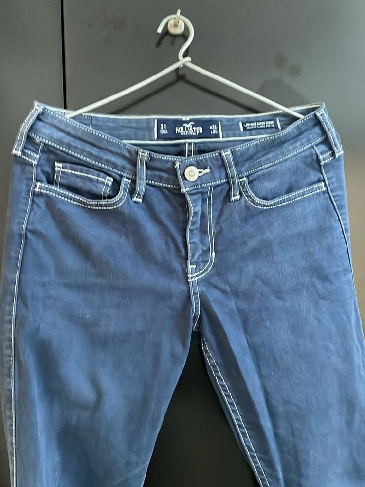 Hollister Navy Blue Women Jeans