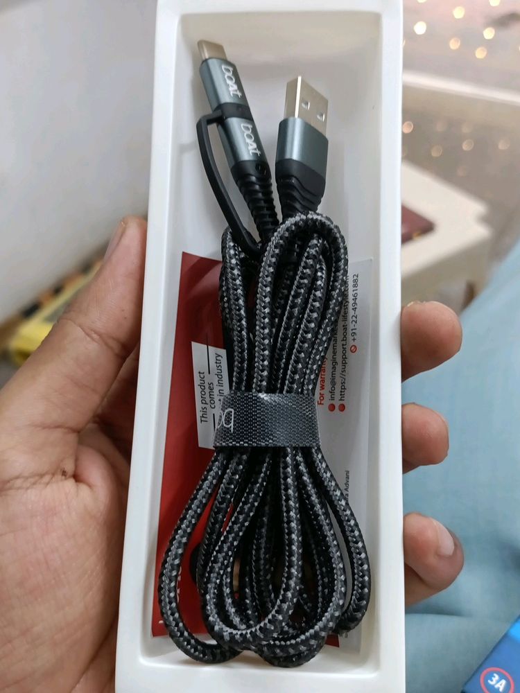 Boat 2in1 Charging Cable Type C And Micro