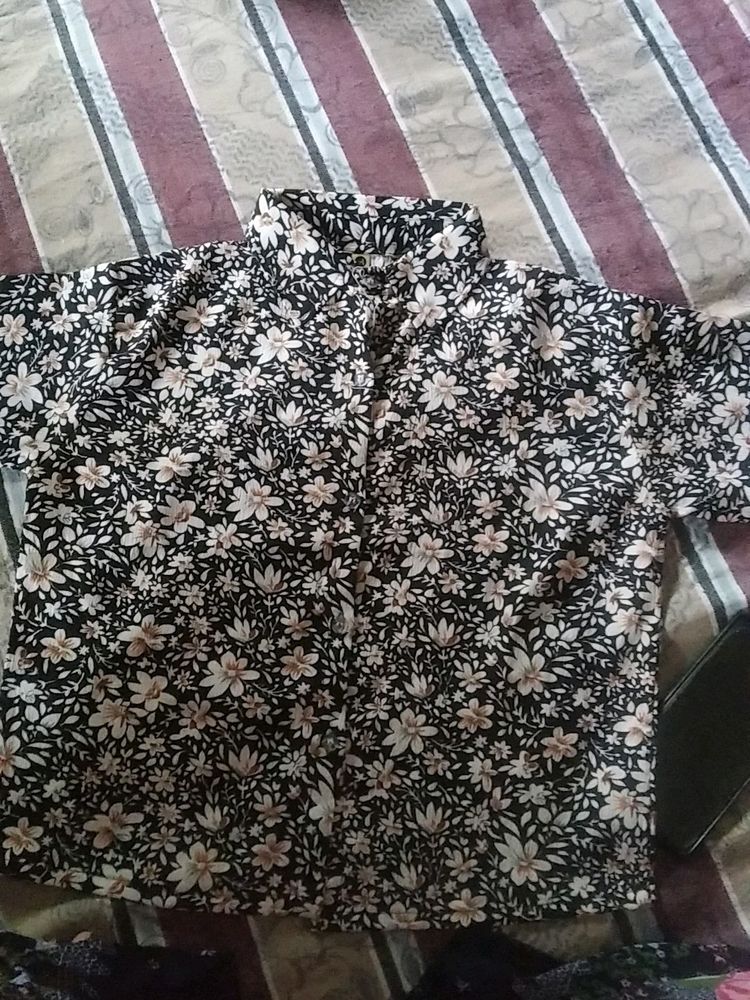 Black Printed Shirt