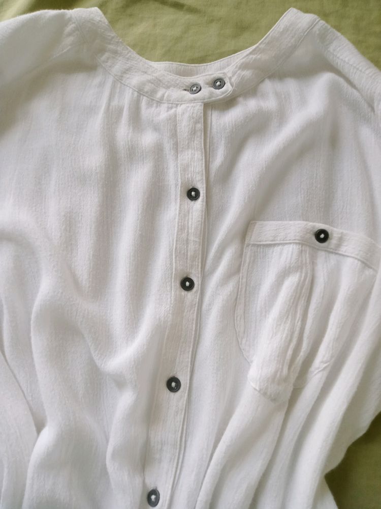 High-low Comfort Cotton Shirt