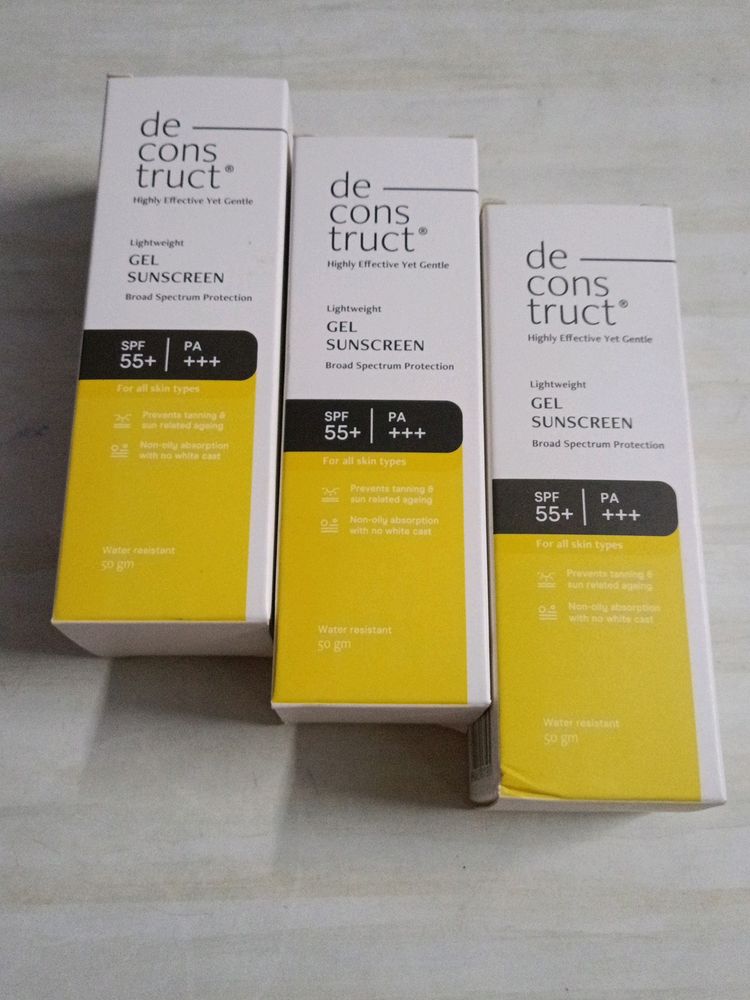 Combo Of 3 Deconstruct SPF 55+ Gel Sunscreen