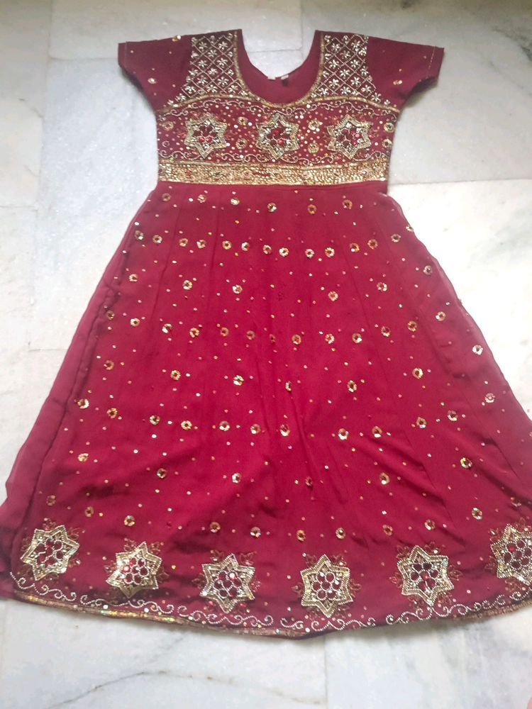 Georgeous Maroon Anarkali