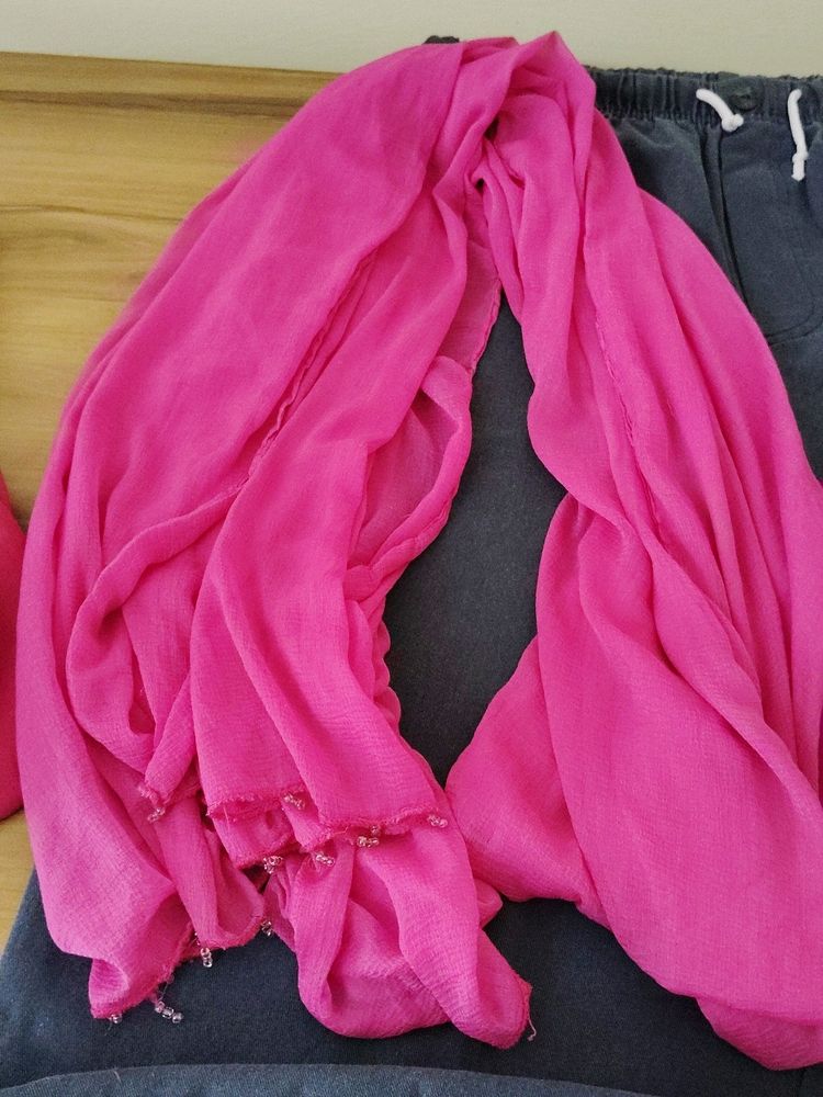 Duppata Pink Colour