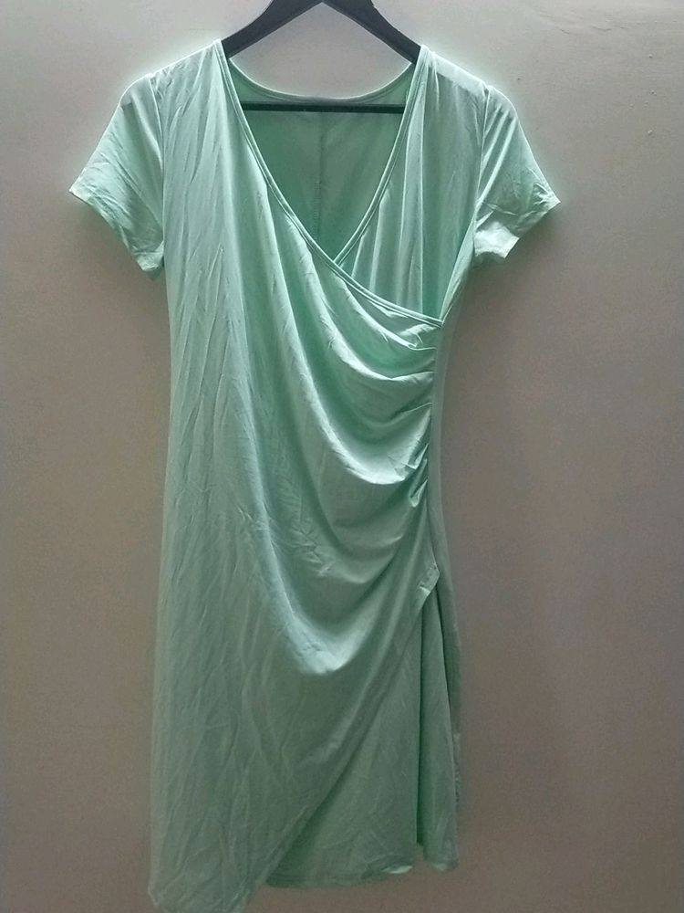 Mint Green  Wrinkle Dress Size L