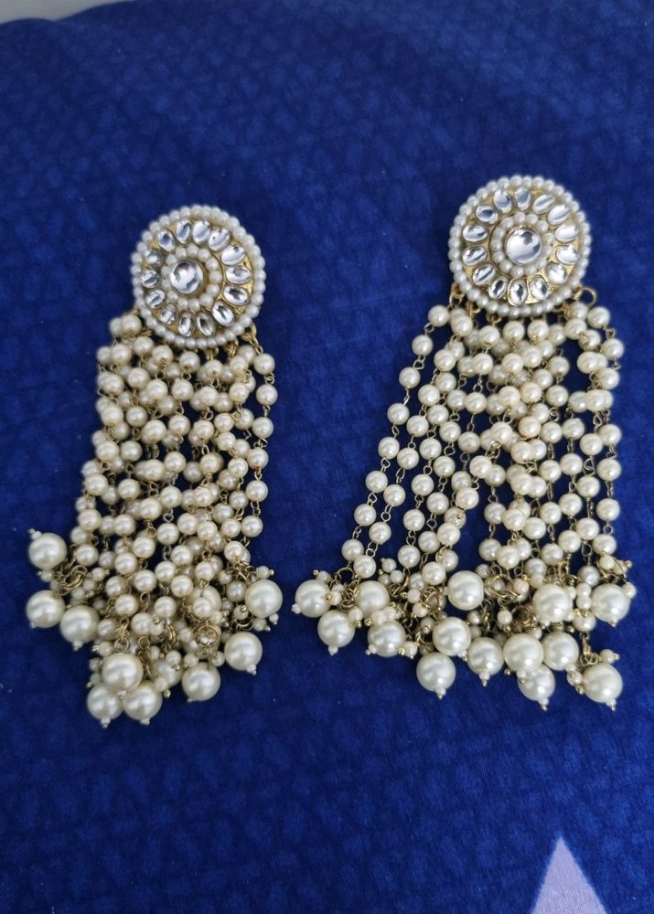 White Pearl Jhumka