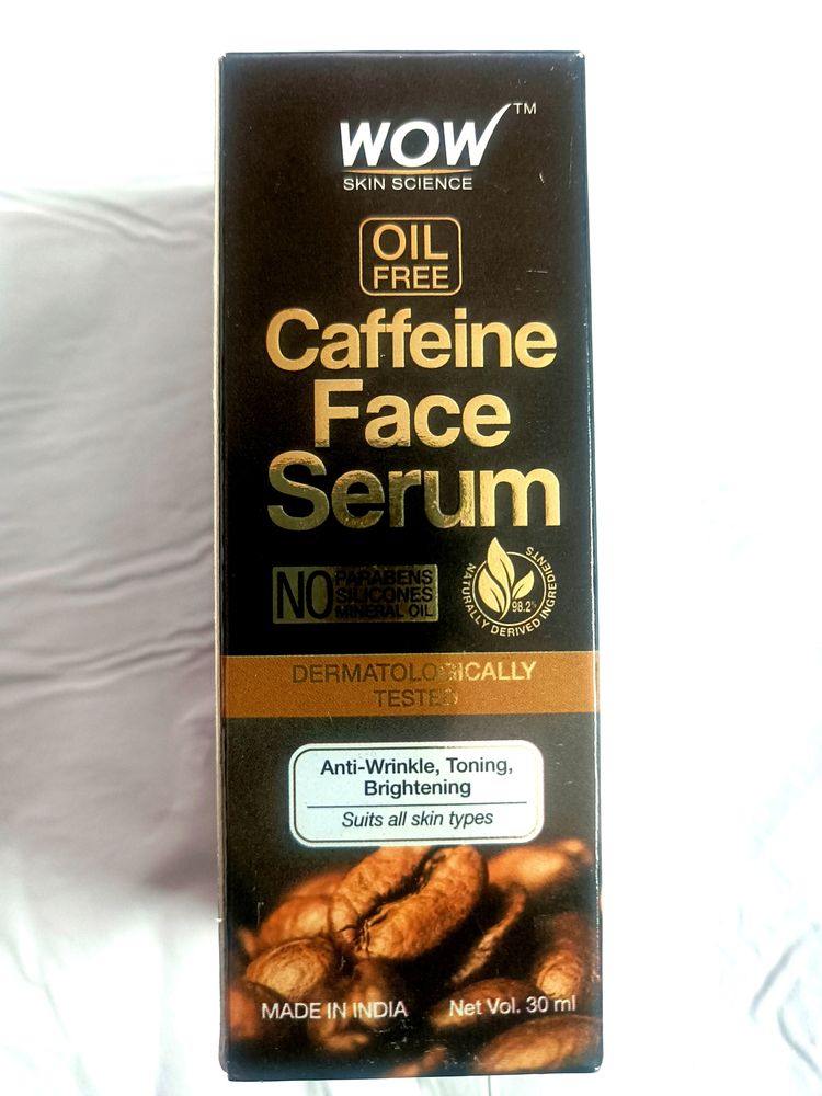 Wow Caffeine Face Serum Original With Seal And Tag
