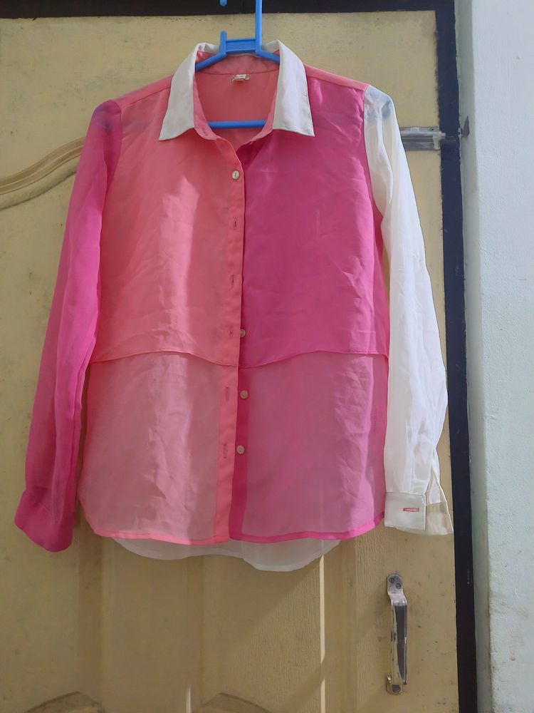 Shade Of Pink Georgette Shirt