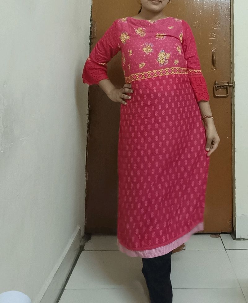 Biba New Pink Kurta