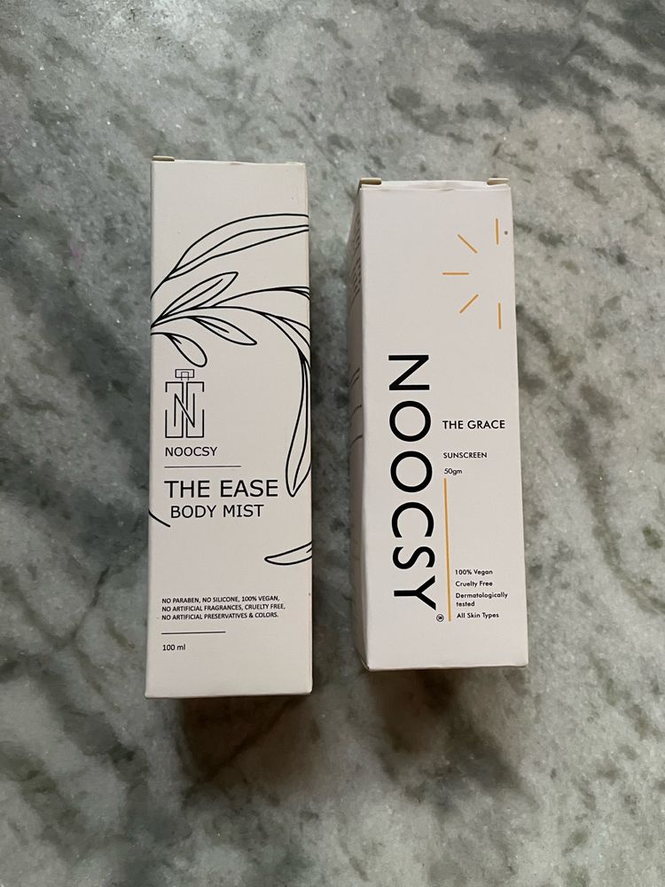 combo noocsy body mist and sunscreen