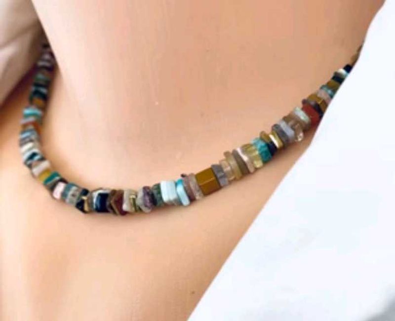 ❤‍🔥MULTI TOURMALINE BEAD NECKLACE SOFIA✨