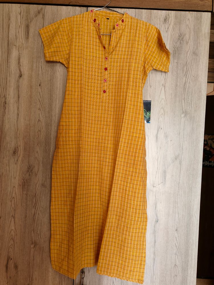 Yellow Daily wear Kurti