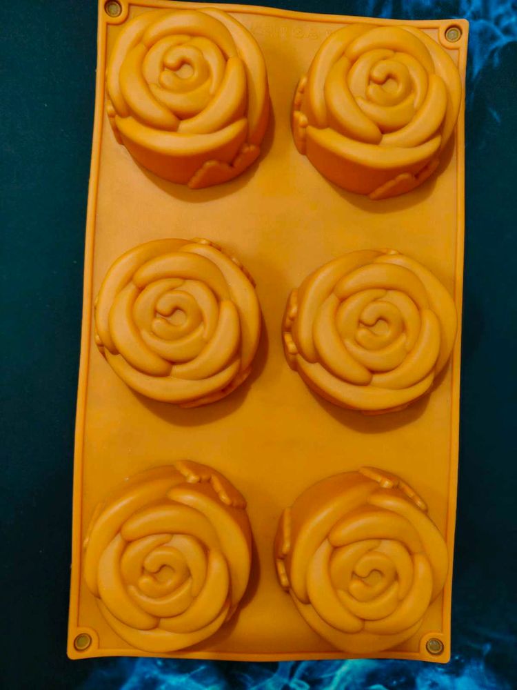 Rose Shape Silicon Mould For Multipurpose Use