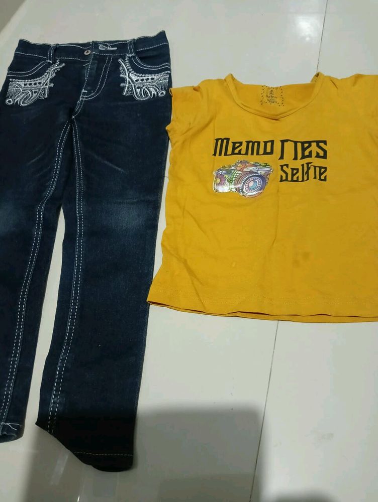 Unisex Kids Jeans of 2-5 Years Age