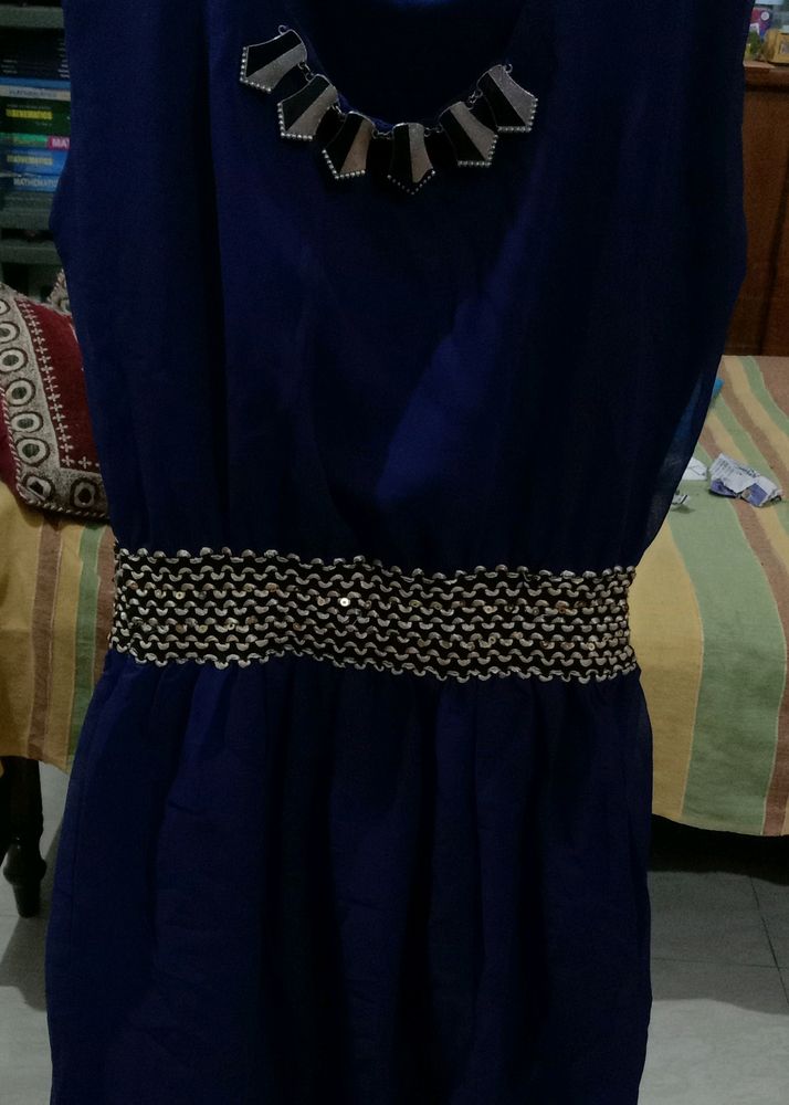 Navy Blue Mini Dress