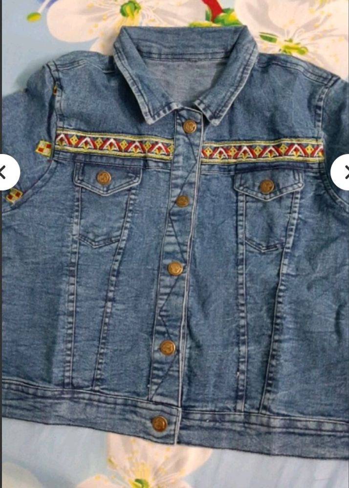 Embroidered Denim Jacket