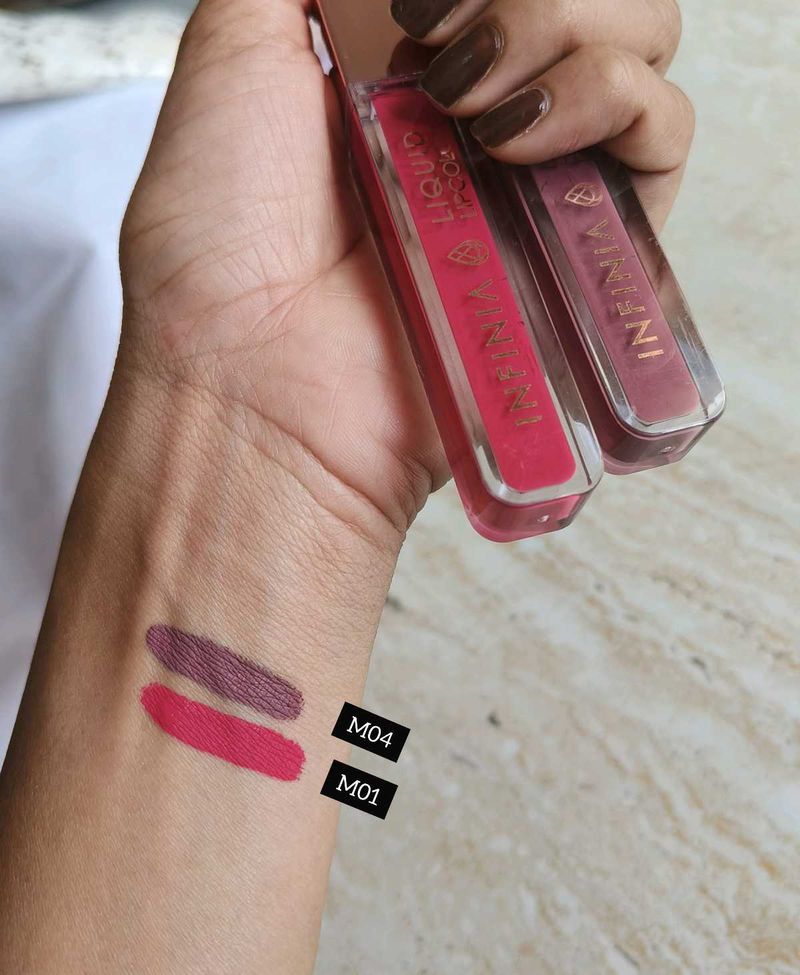 INFINIA LIQUID MATTE LIPCOLOR - Combo Of 2😍