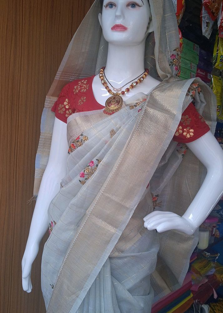 Jari Border Saree