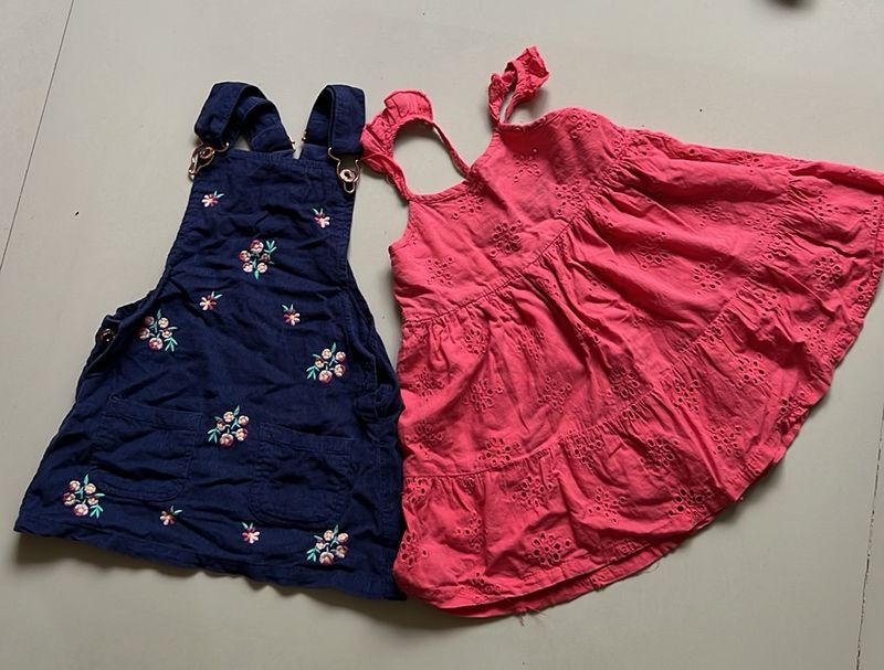 Combo: Girls Trendy Cotton Frocks. CASH ONLY