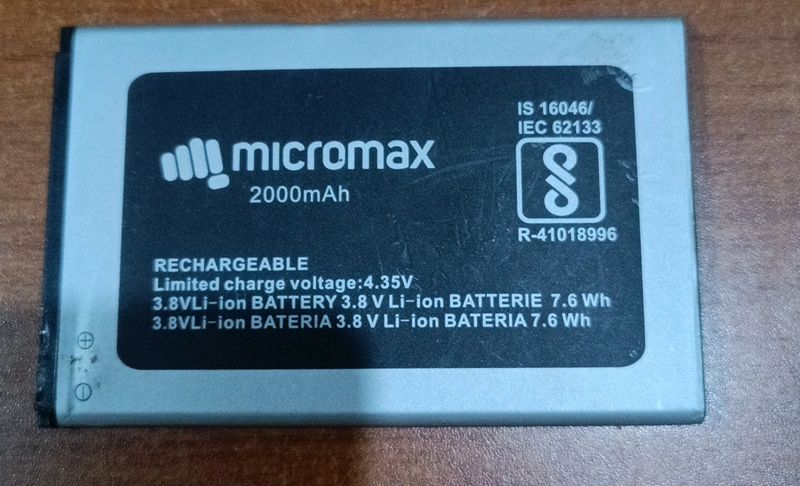 Micromax Mobile Battery 2000mAh