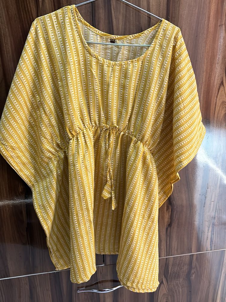 Cotton Mix Kaftan Co Ord Set