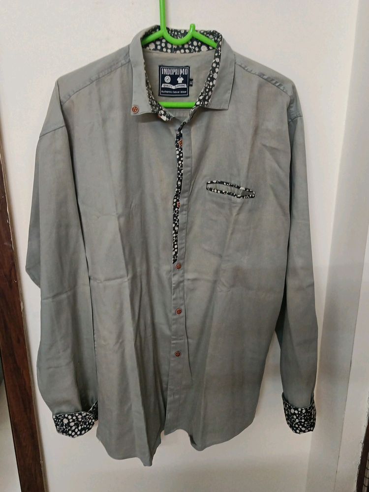 Indoprimo Grey Coloured Shirt