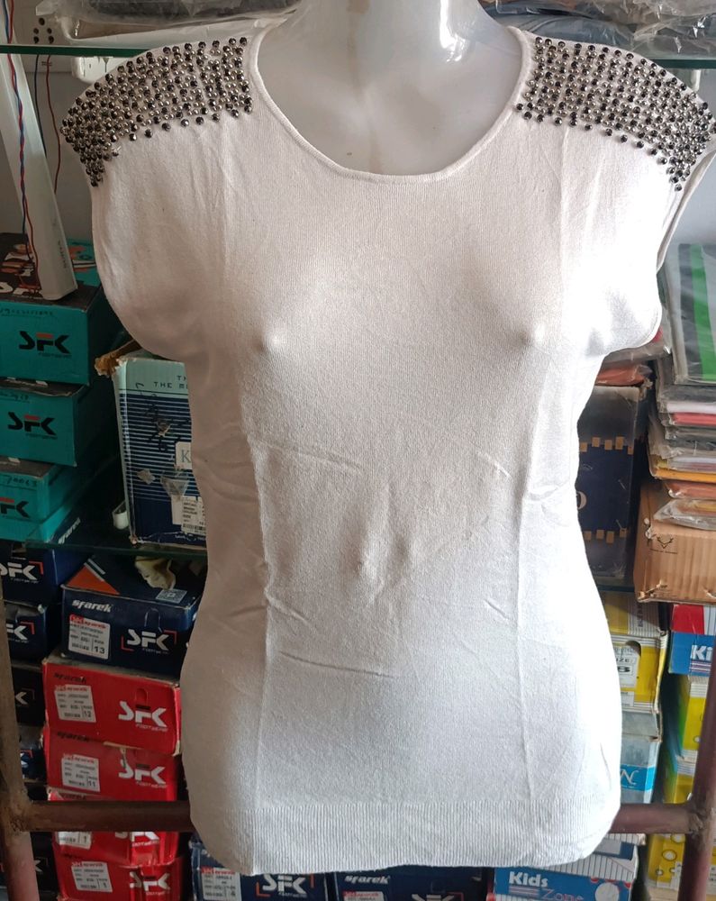 Semi Winter Fancy Sleeveless Top