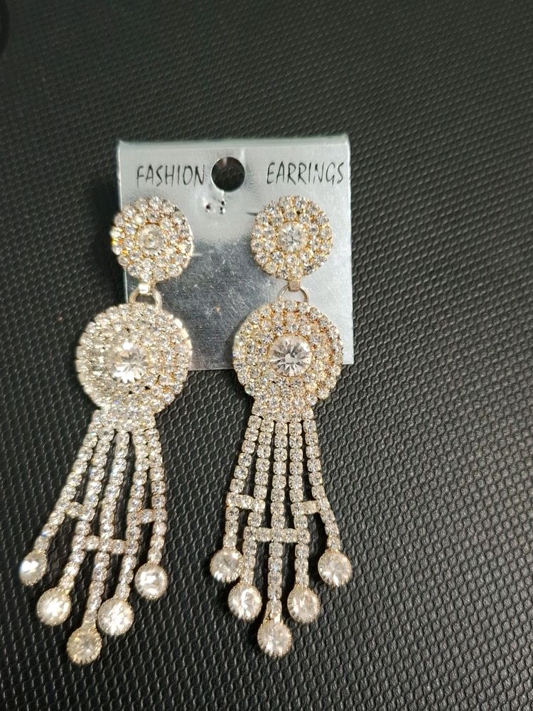 Diamond Finishing Chic Earrings