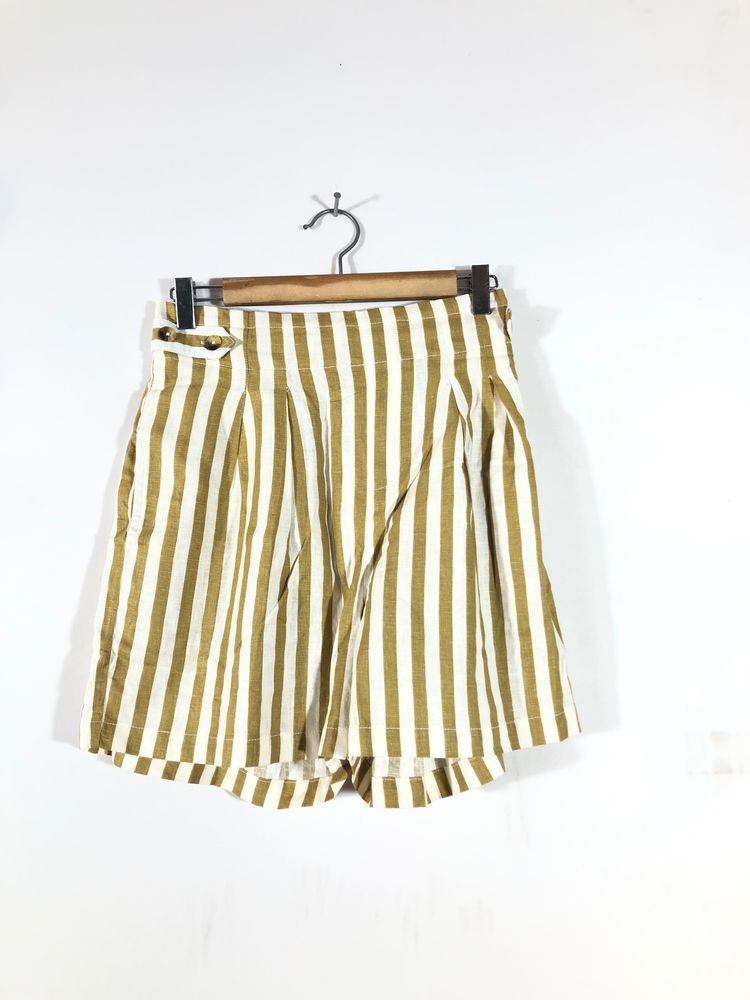 Khaki Strips Shorts(Women’s)