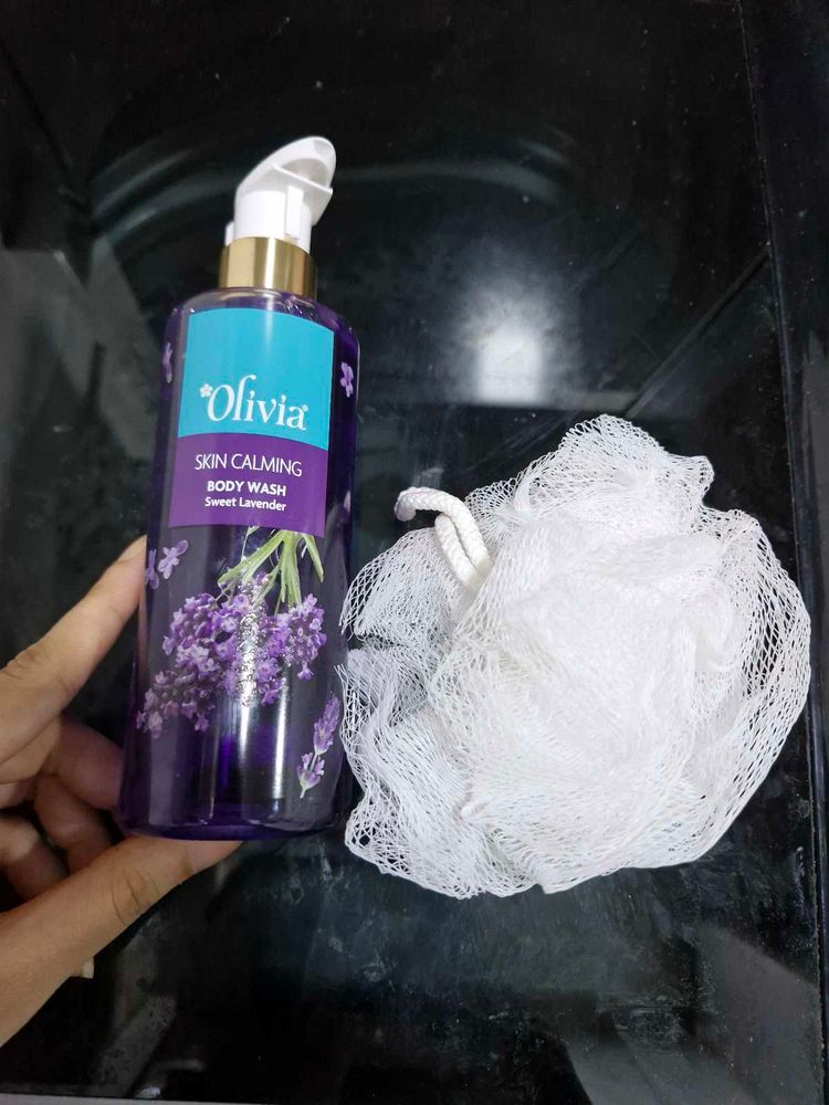 olivia lavender body wash and free scrub