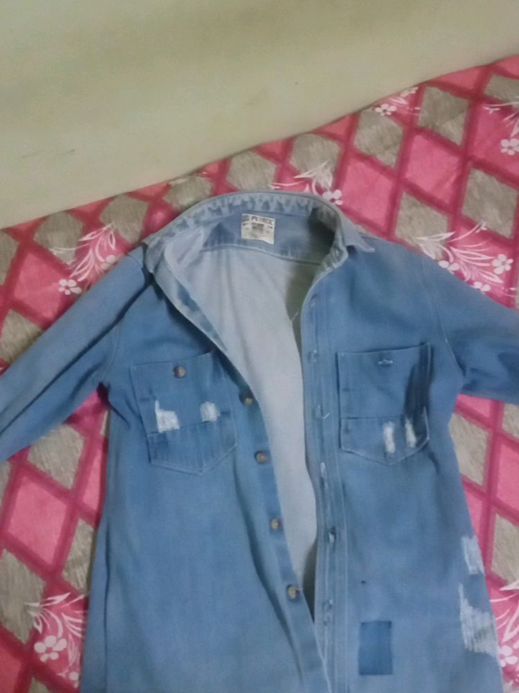 Vintage Jean Over Coat