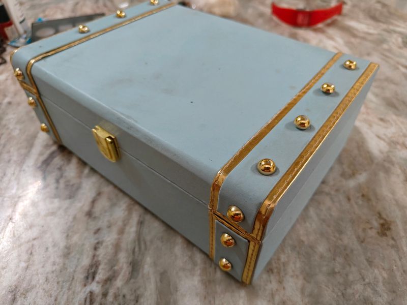 Cute Sky Blue Jwellery Box